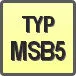 Piktogram - Typ: MSB5